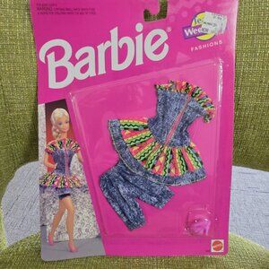 Vintage 1993 Mattel Barbie Fashions Jeans Week End Set